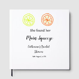 Main Squeeze citroen citrus bruiloft naam toevoege Gastenboek