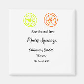 Main Squeeze citroen citrus bruiloft naam toevoege Magneet (Voorkant)