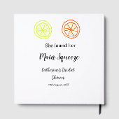 Main Squeeze citroen citrus vrijgezellenfeest add  Gastenboek (Achterkant)