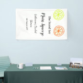 Main Squeeze citroen citrus vrijgezellenfeest add  Spandoek (Beurs)