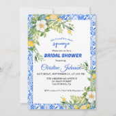 Main Squeeze Citroen en Marokkaanse tegel bruiloft Save The Date (Voorkant)