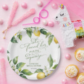 Main Squeeze | Citroen Mediterraan Bruidsfeestje Papieren Bordje (Feest)