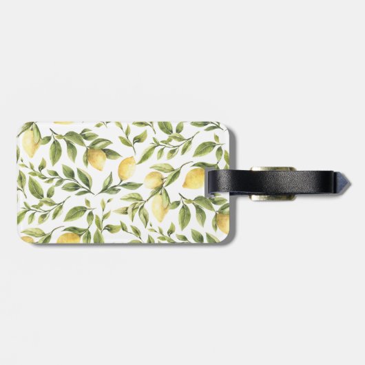 Main Squeeze Citroen Mediterrane bruiloftstasche Bagagelabel (Achterkant horizontaal)