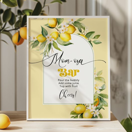 Main squeeze citroen Momosa bar Poster