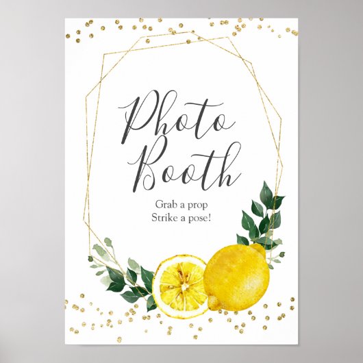 Main squeeze citroen Photo Booth bord Poster (Voorkant)