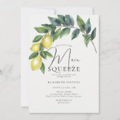 Main Squeeze Citroenboog Blauwe Tegels Vrijgezelle Kaart (Voorkant)