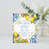 Main squeeze citroenen baby shower budget uitnodig (Staand voorkant)