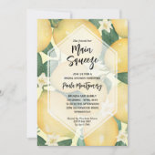 Main Squeeze Citroenen en groen Vrijgezellenfeest Kaart (Voorkant)