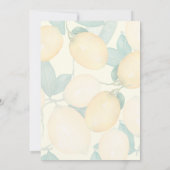 Main Squeeze Citroenen en groen Vrijgezellenfeest Kaart (Achterkant)