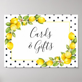 Main Squeeze citroenen kaarten en cadeaus bord Poster