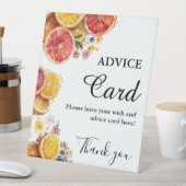 Main Squeeze Citrus Advies vrijgezellenfeest teken Reclamebord Met Voetstuk (Insitu)