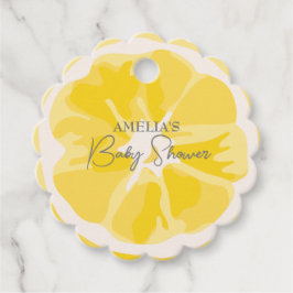 Main squeeze Citrus baby shower Bedankjes Labels