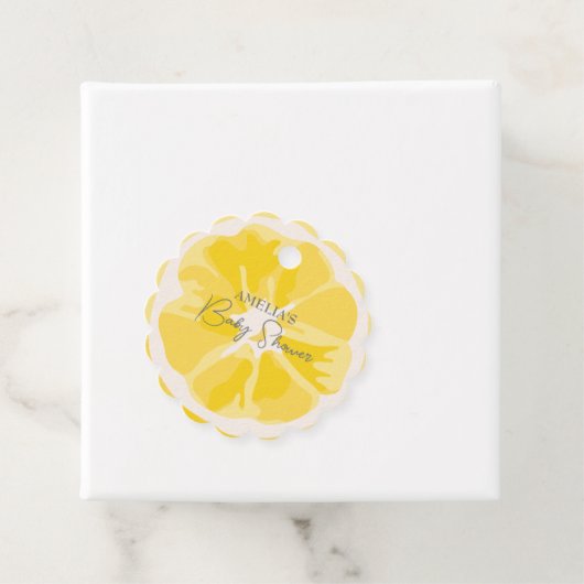 Main squeeze Citrus baby shower Bedankjes Labels (In situ)