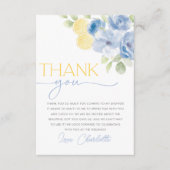 Main Squeeze Citrus Bloem Bruiloft Dank Je Bedankkaart (Voorkant)