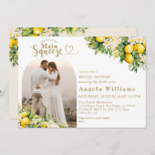 Main Squeeze Citrus Boho Vrijgezellenfeest Foto Kaart (Voorkant / Achterkant)