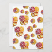 Main Squeeze Citrus Bridal Shower Invitation Kaart (Achterkant)