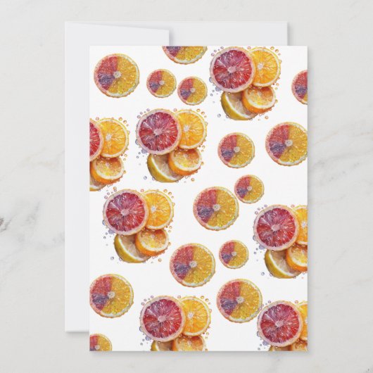 Main Squeeze Citrus Bridal Shower Invitation Kaart (Achterkant)