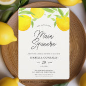 Main Squeeze Citrus Bridal Shower Invitation Kaart