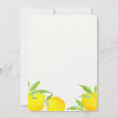 Main Squeeze Citrus Bridal Shower Invitation Kaart (Achterkant)