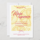Main Squeeze Citrus Bridal Shower Lemon Bright Kaart (Voorkant)