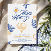 Main Squeeze Citrus Bridal Shower Lemon Bright Kaart