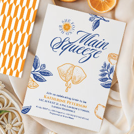 Main Squeeze Citrus Bridal Shower Lemon Bright Kaart