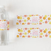 Main Squeeze Citrus Bright Flowers Vrijgezellenfee Waterfles Etiket