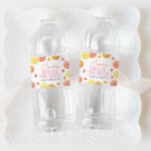 Main Squeeze Citrus Bright Flowers Vrijgezellenfee Waterfles Etiket