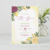 Main Squeeze Citrus Bright Lemon Vrijgezellenfeest Kaart (Staand voorkant)