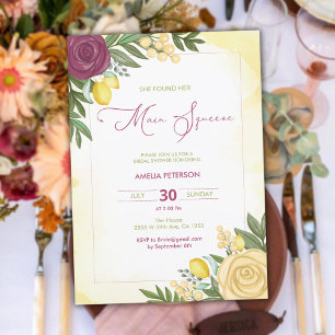 Main Squeeze Citrus Bright Lemon Vrijgezellenfeest Kaart