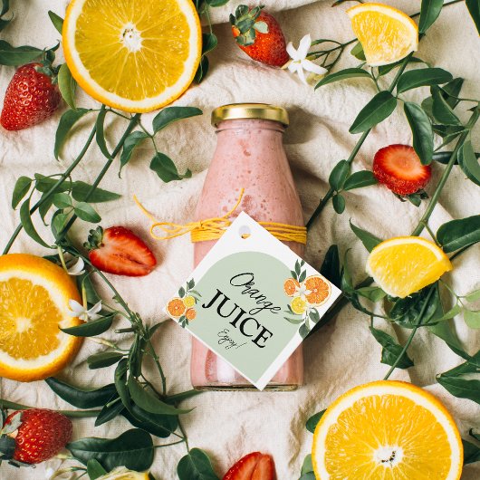 Main Squeeze Citrus Bruidschattabel Juice Bedankjes Labels