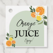 Main Squeeze Citrus Bruidschattabel-sap Bedankjes Labels (Voorkant)