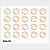 Main Squeeze Citrus Bruiloft Dank Je Ronde Sticker (Vel)
