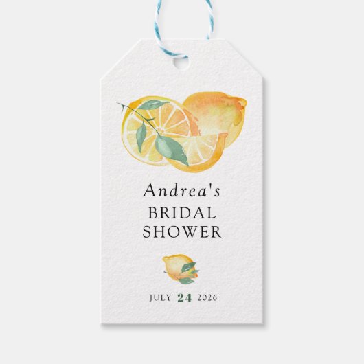 Main Squeeze | Citrus | Bruiloft met citroenen  Cadeaulabel (Voorkant)