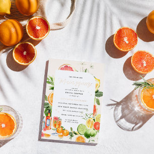 Main Squeeze Citrus Bruiloft Uitnodiging