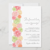 Main Squeeze Citrus Bruiloftsborrel Kaart (Voorkant)