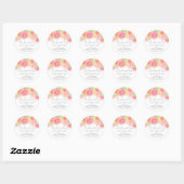 Main Squeeze Citrus Bruiloftsborrel Ronde Sticker (Vel)