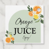 Main Squeeze Citrus Bruiloftsetikettering Sappen Bedankjes Labels (Achterkant)