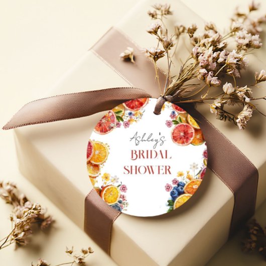 Main Squeeze Citrus Bruiloftsfeest  Bedankjes Labels