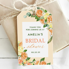 Main Squeeze Citrus Bruiloftsfeest Cadeaulabel