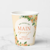 Main Squeeze Citrus Bruiloftsfeestje Papieren Bekers (Voorkant)
