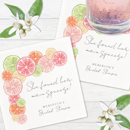 Main Squeeze Citrus Bruiloftsfeestje Servet
