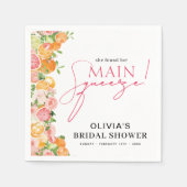 Main Squeeze Citrus Bruiloftsfeestje Servet (Voorkant)