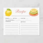 Main Squeeze Citrus Bruiloftsrecept Informatiekaartje (Voorkant)