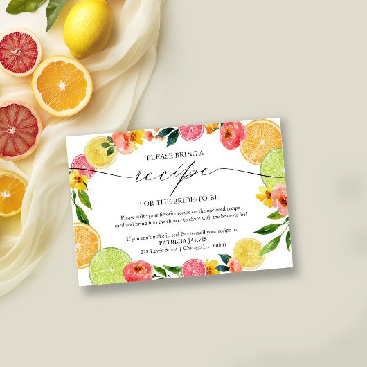 Main Squeeze Citrus Bruiloftsreceptie Recept Verzo Kaart
