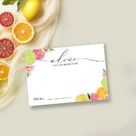 Main Squeeze Citrus Bruiloftsshowers Advieskaart Kaart