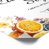Main Squeeze Citrus Custom vrijgezellenfeest teken Poster (Hoek)