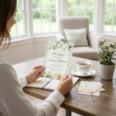 Main Squeeze Citrus Floral Bridal Shower Kaart