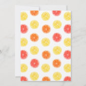 Main Squeeze Citrus Floral Vrijgezellenfeest Kaart (Achterkant)