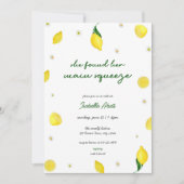 Main Squeeze Citrus Lemon Bridal Shower Uitnodigin Kaart (Voorkant)